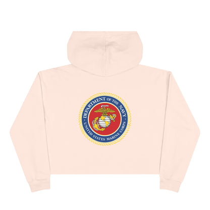 US Marine Corps Women's Crop Hoodie