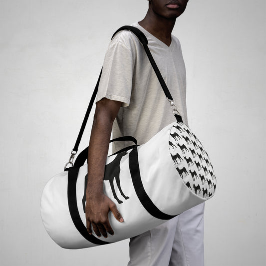 Basenji Silhouette Duffel Bag