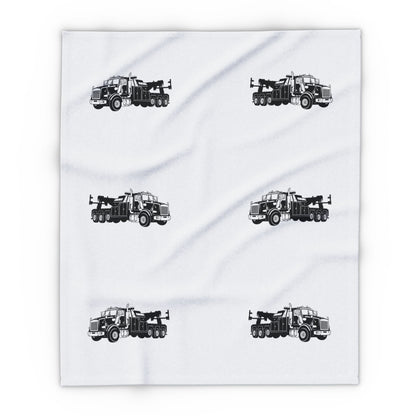 Heavy Tow Truck Arctic Fleece Blanket