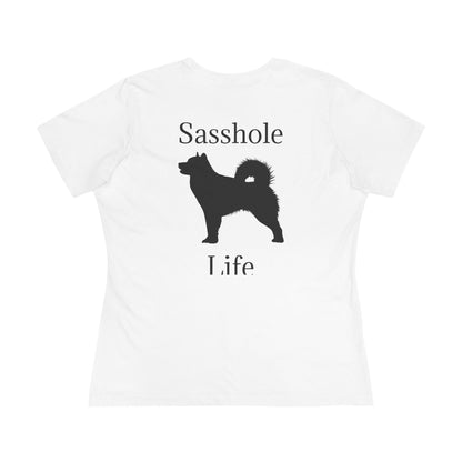 Sasshole Life Women's Short Sleeve Crewneck Tee