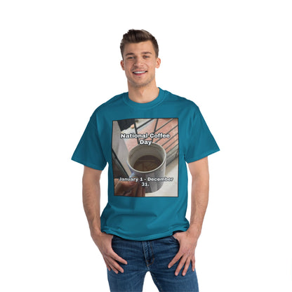 National Coffee Day Men's Short-Sleeve Crewneck Tee