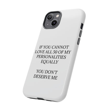 50 Personalities iPhone Case