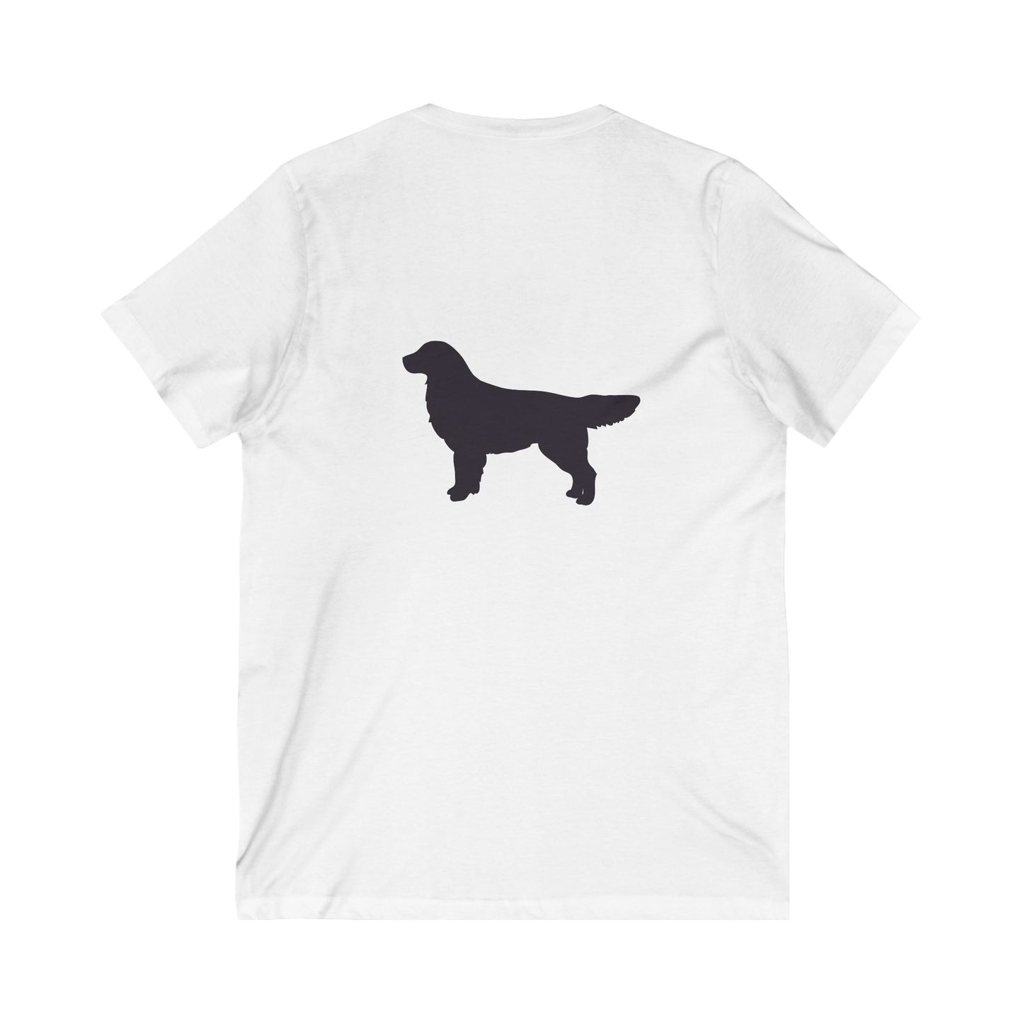 Golden Silhouette Unisex Short Sleeve V-Neck Tee