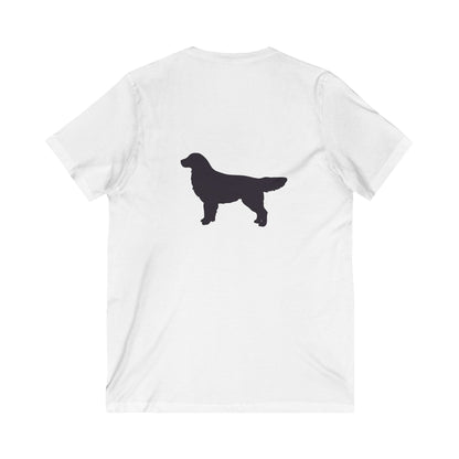 Golden Silhouette Unisex Short Sleeve V-Neck Tee