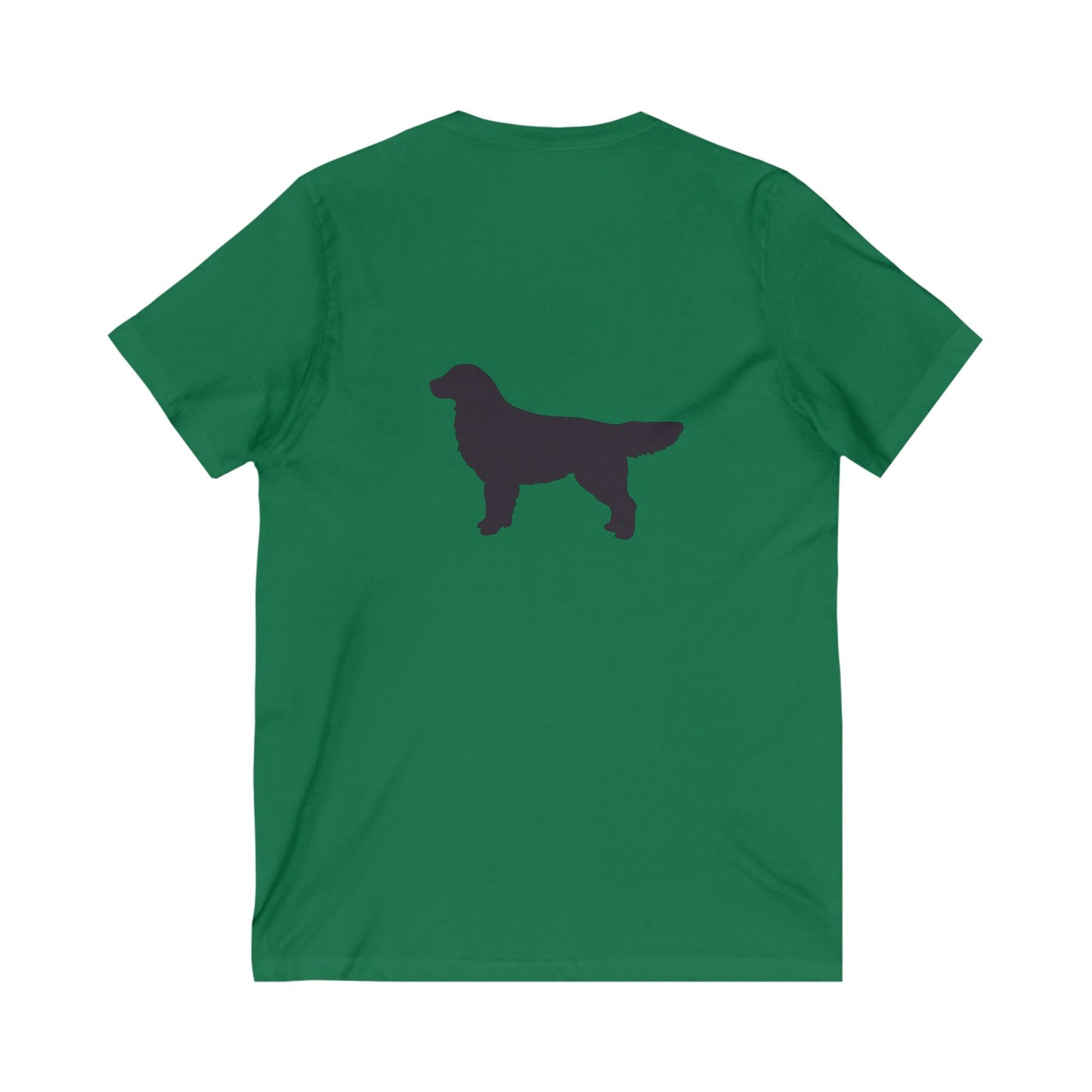 Golden Silhouette Unisex Short Sleeve V-Neck Tee
