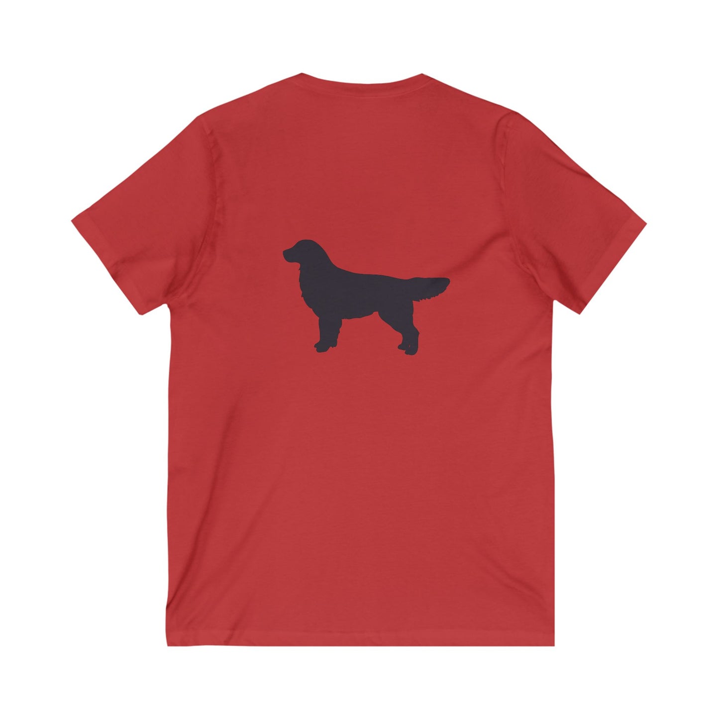 Golden Silhouette Unisex Short Sleeve V-Neck Tee