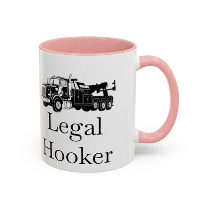 Legal H**ker Heavy Tow Truck 2-Tone Coffee Mug