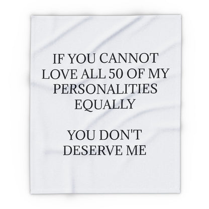 50 Personalities Arctic Fleece Blanket