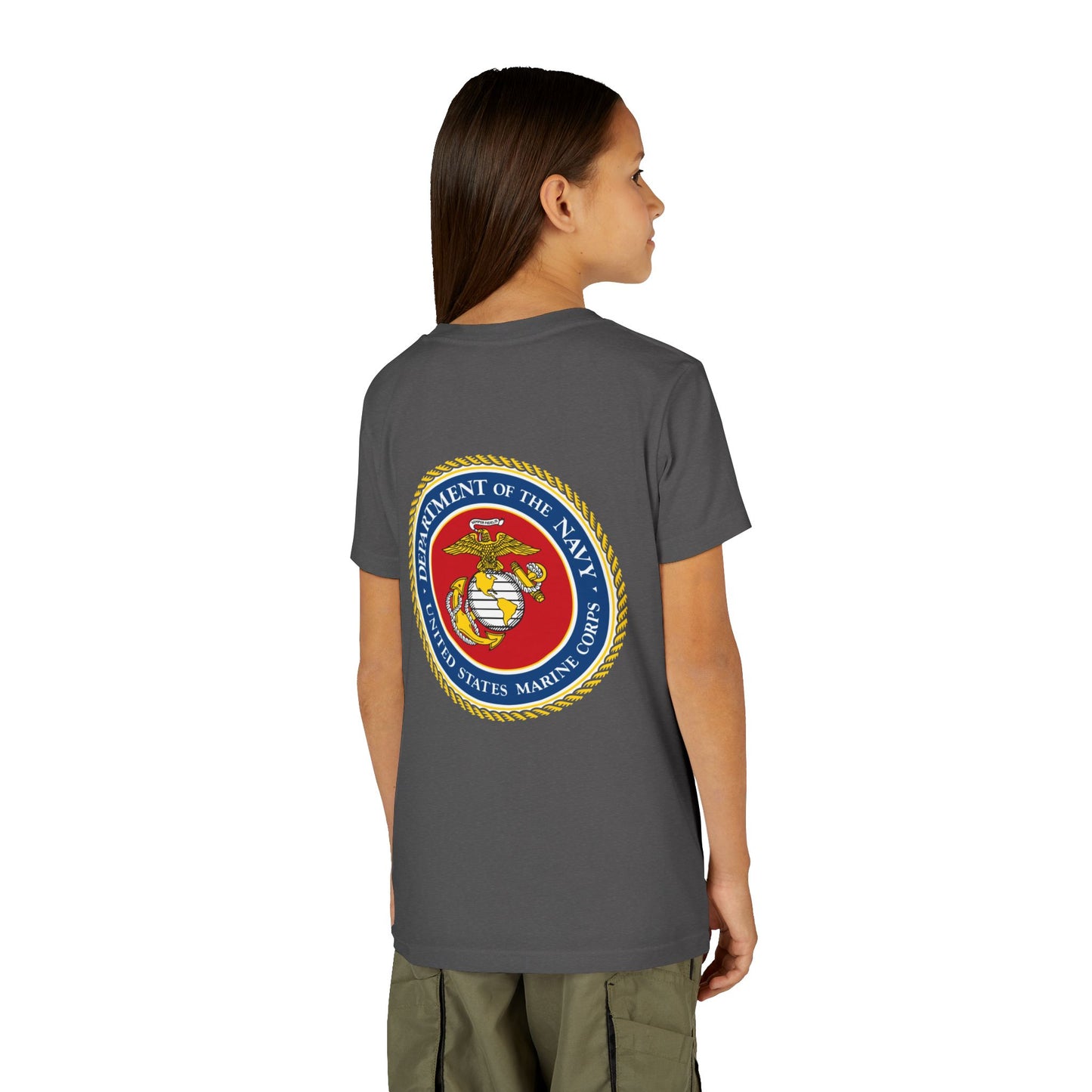 US Marine Corps Youth Unisex Short Sleeve Crewneck Tee