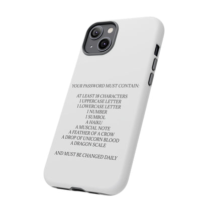 Password iPhone Case