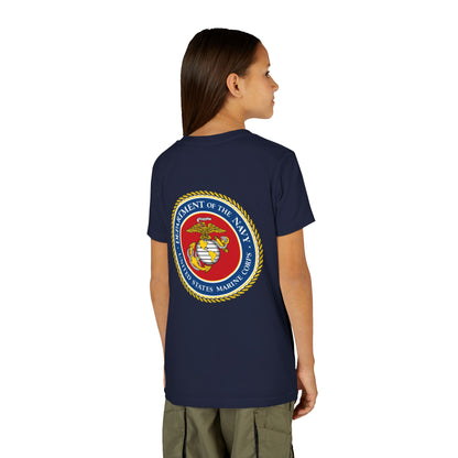US Marine Corps Youth Unisex Short Sleeve Crewneck Tee