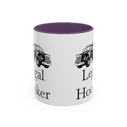 Legal H**ker Heavy Tow Truck 2-Tone Coffee Mug