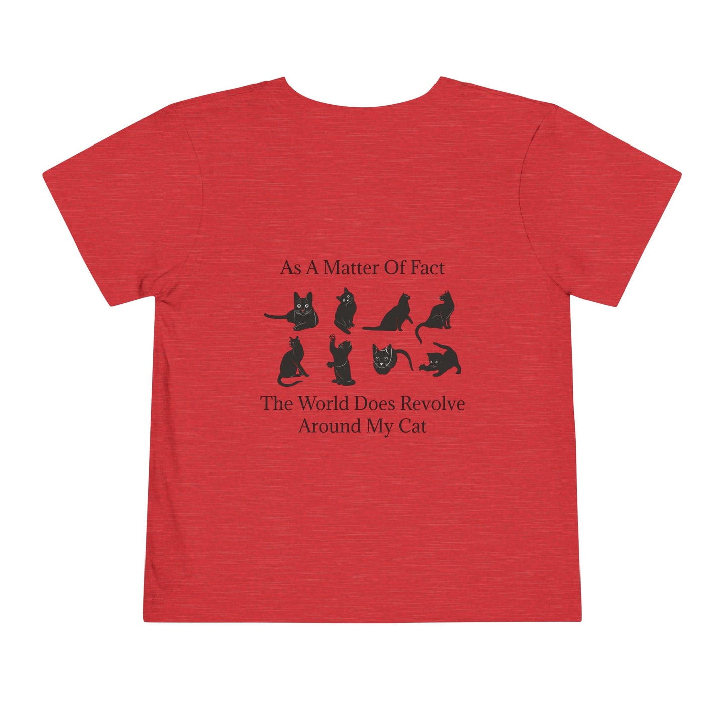 Matter Of Fact Cat Toddler Unisex Short Sleeve Crewneck Tee