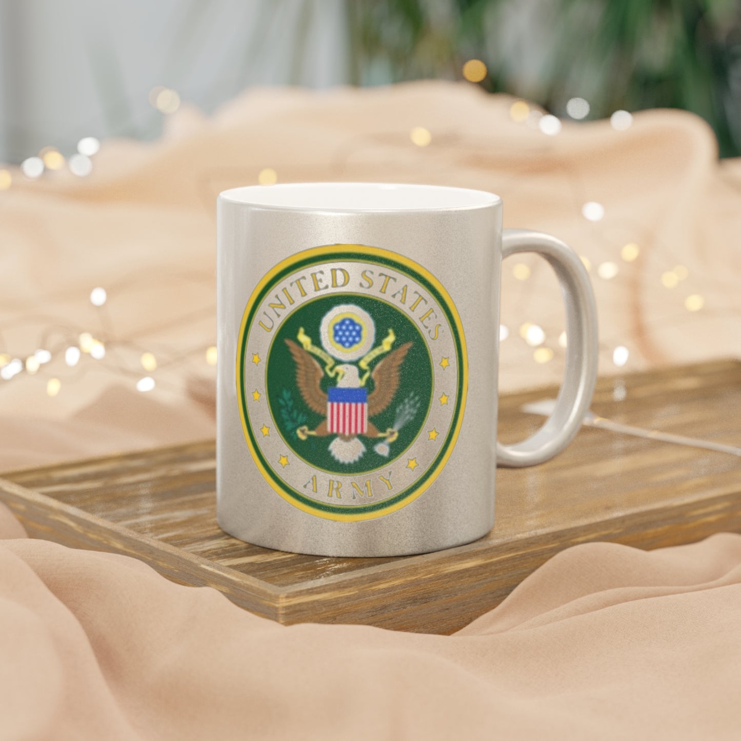 US Army Metallic Coffee Mug