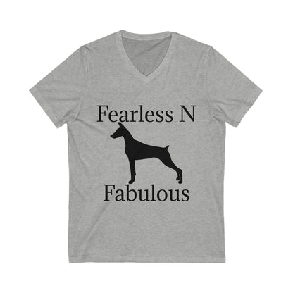 Fearless N Fabulous Unisex Short Sleeve V-Neck Tee