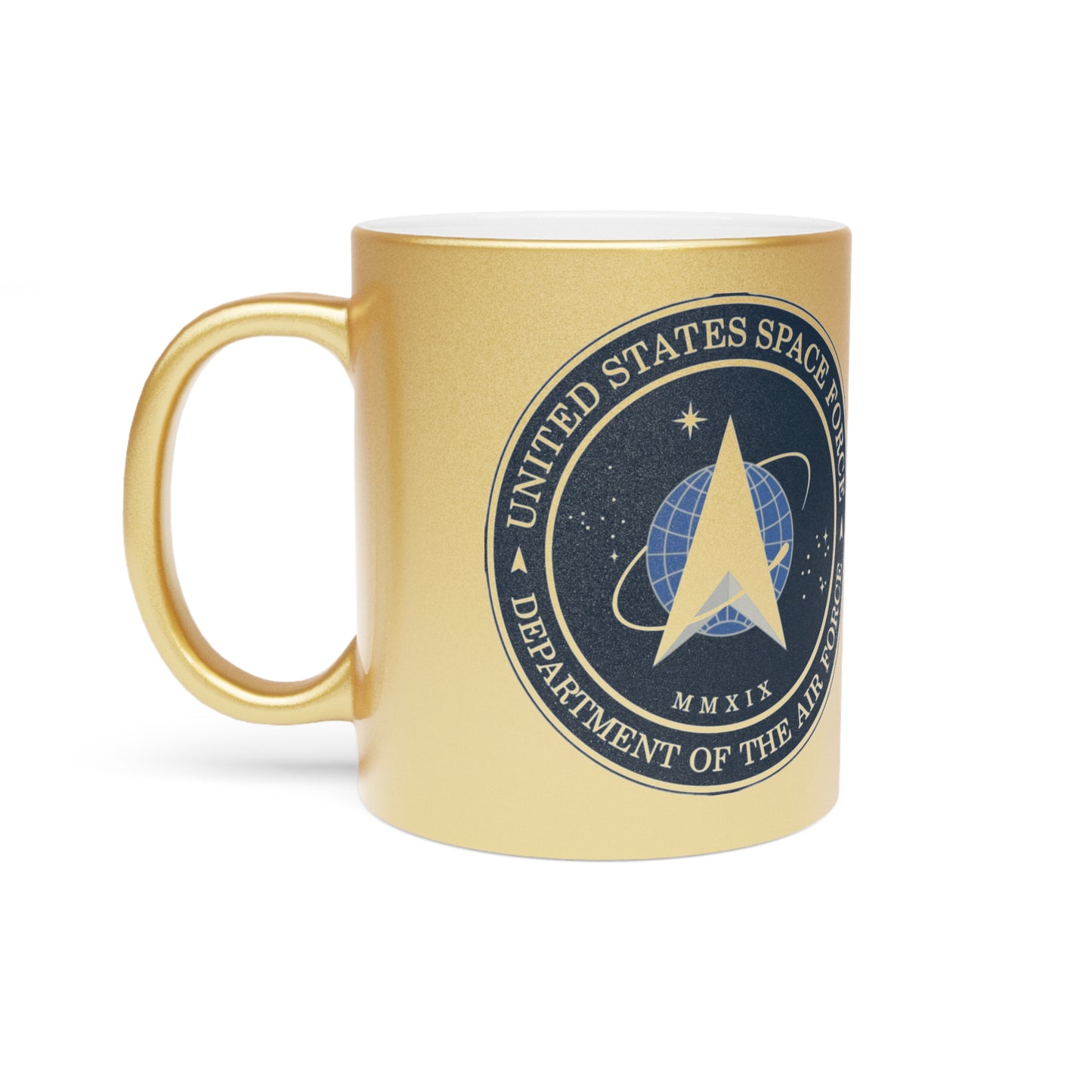 US Space Force Metallic Coffee Mug