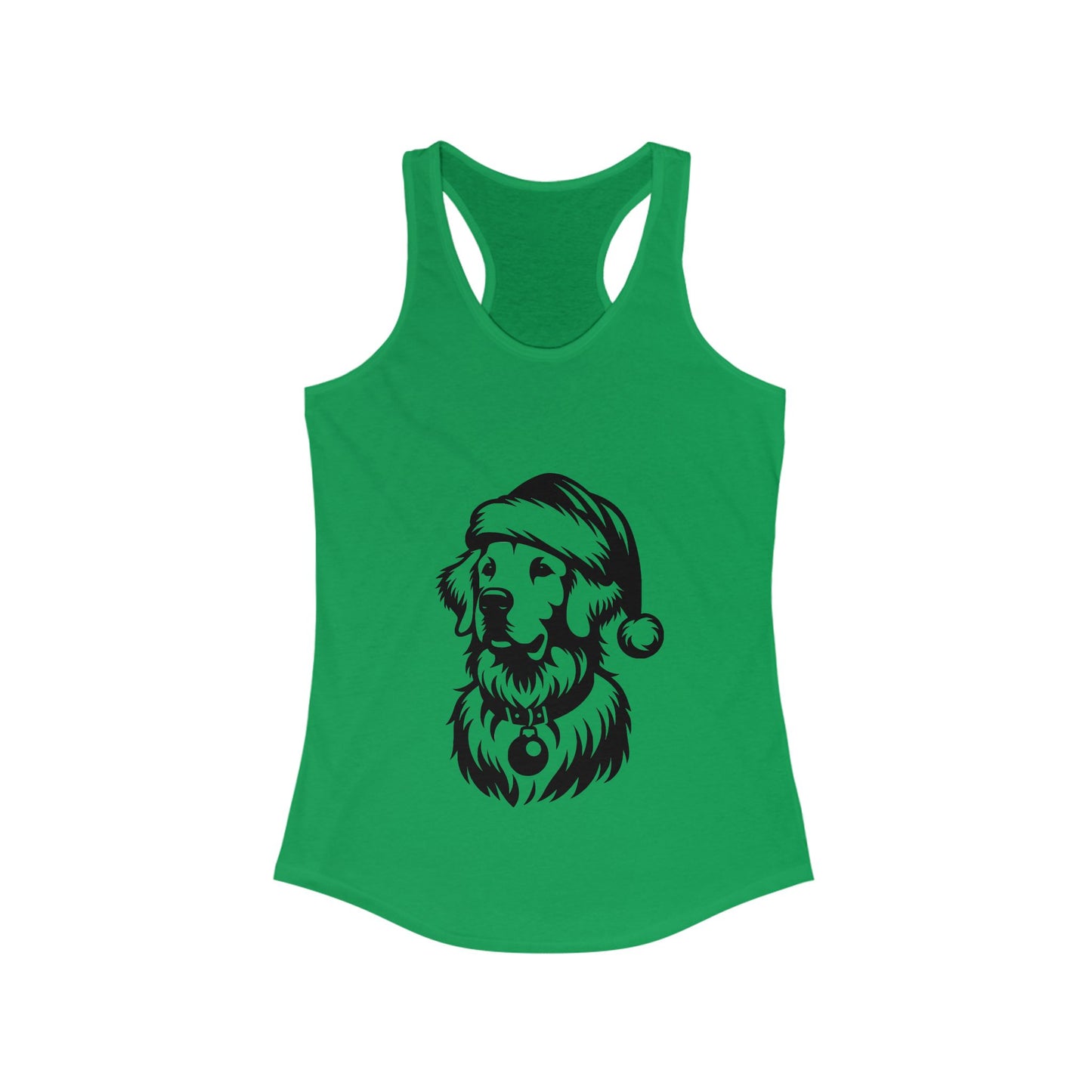 Santa Paws Golden Women's Racerback Tank