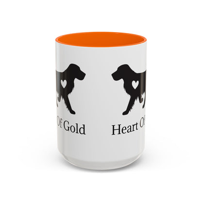Heart Of Gold 2-Tone Coffee Mug