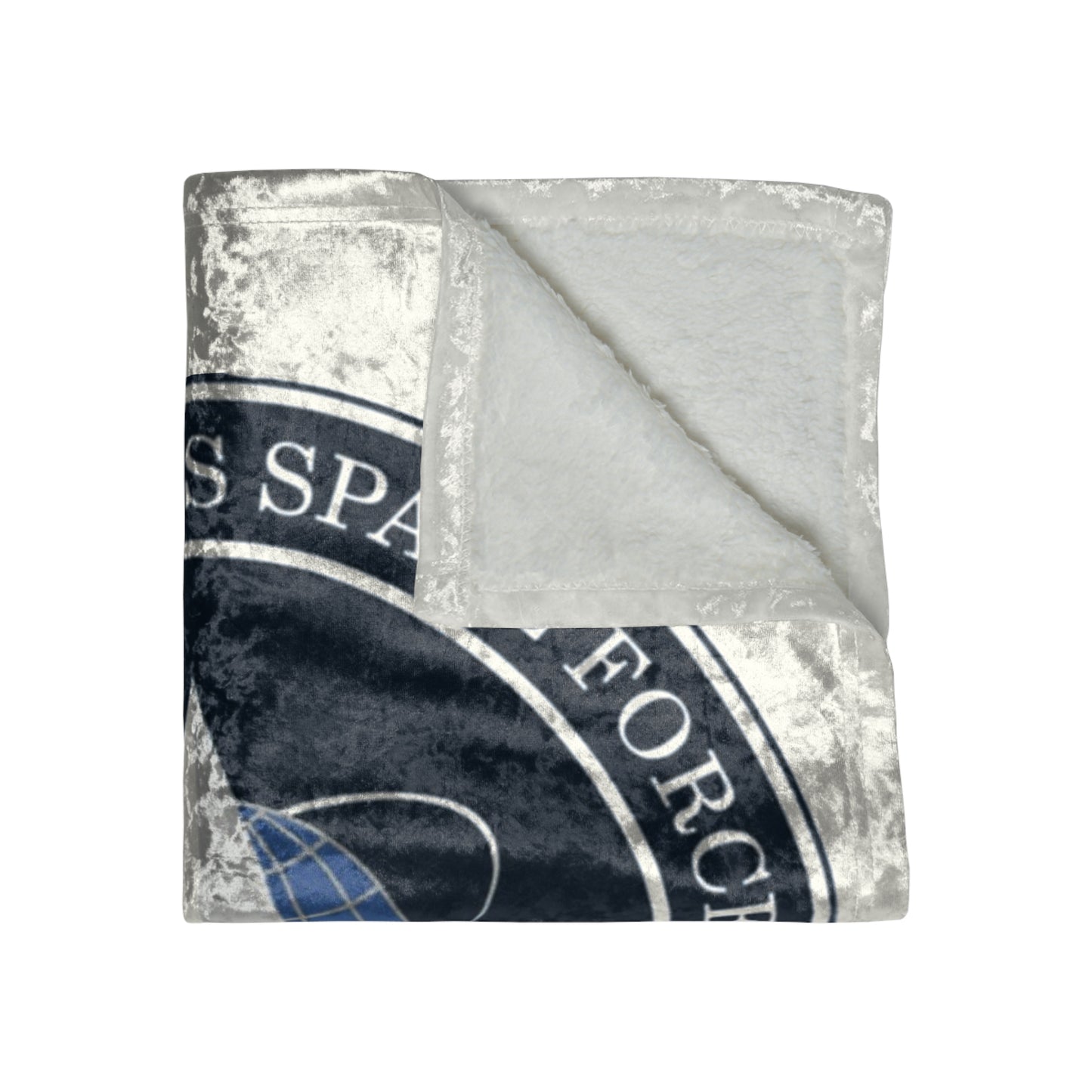 US Space Force Crushed Velvet Blanket