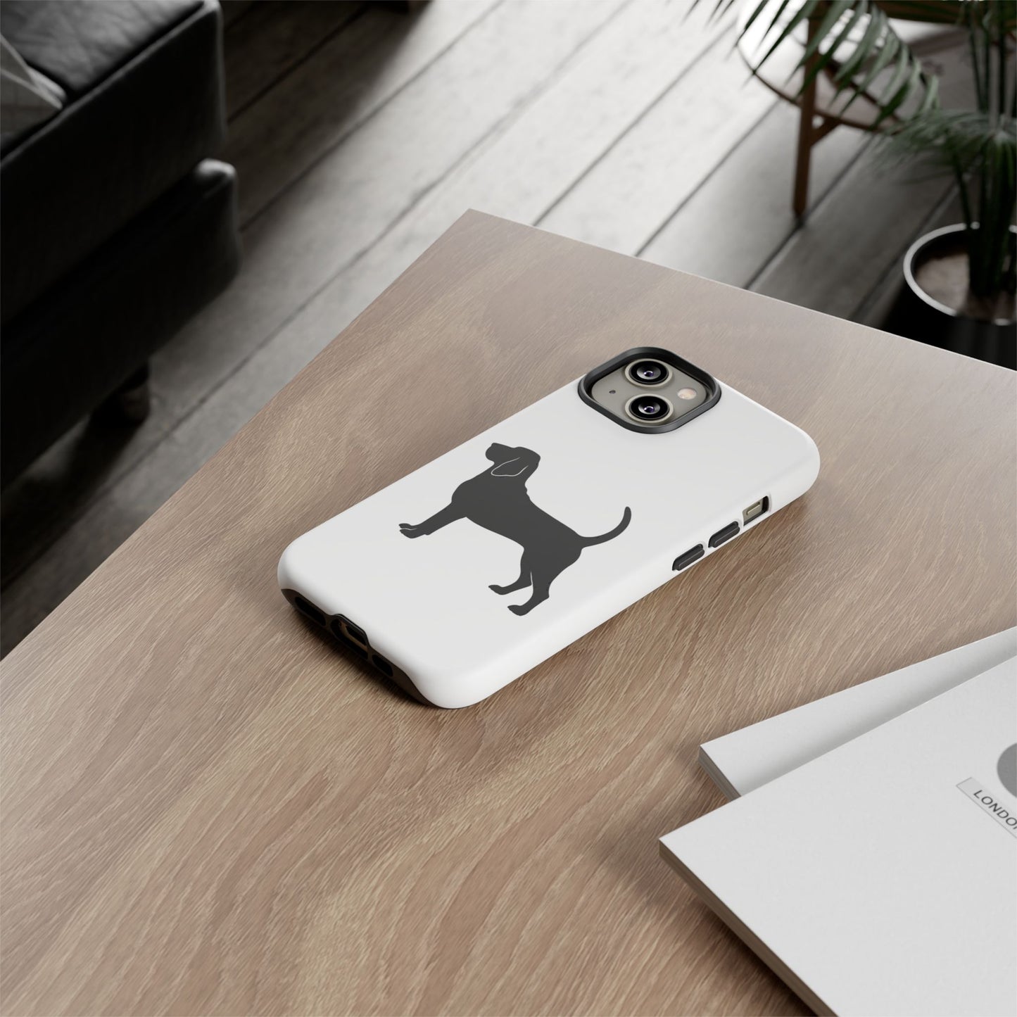 Bloodhound Silhouette iPhone Case