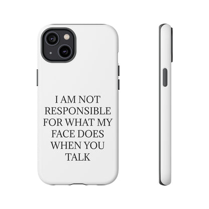 When You Talk iPhone Case