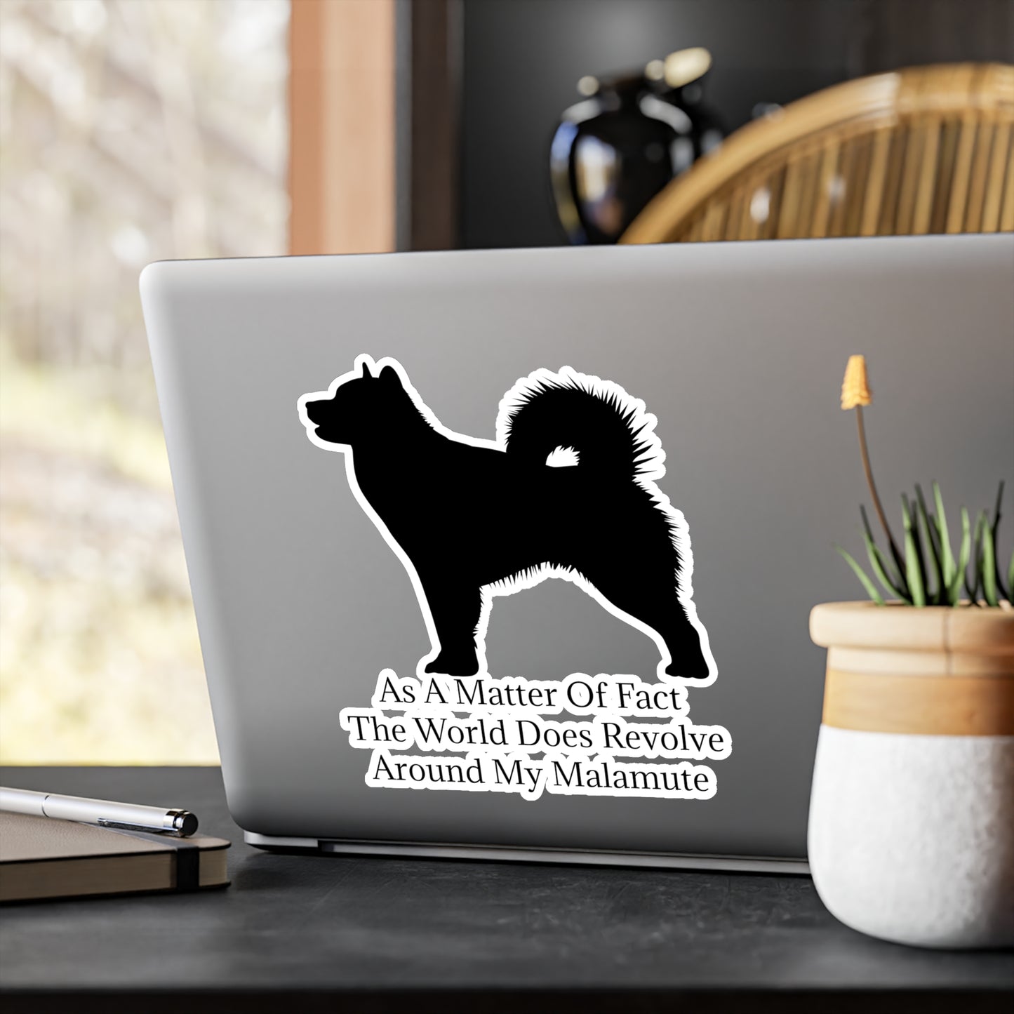 Matter Of Fact Malamute Vinyl Decal