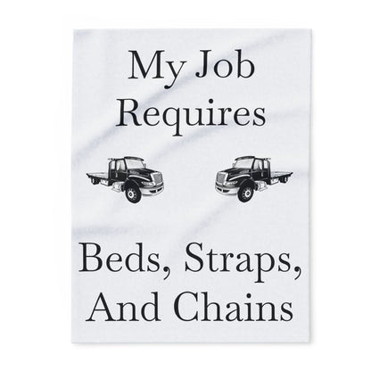Beds, Straps, And Chains Arctic Fleece Blanket