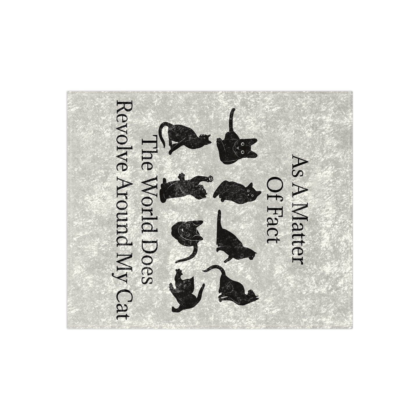 Matter Of Fact Cat Crushed Velvet Blanket