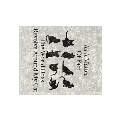 Matter Of Fact Cat Crushed Velvet Blanket