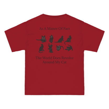 Matter Of Fact Cat Men's Short-Sleeve Crewneck Tee