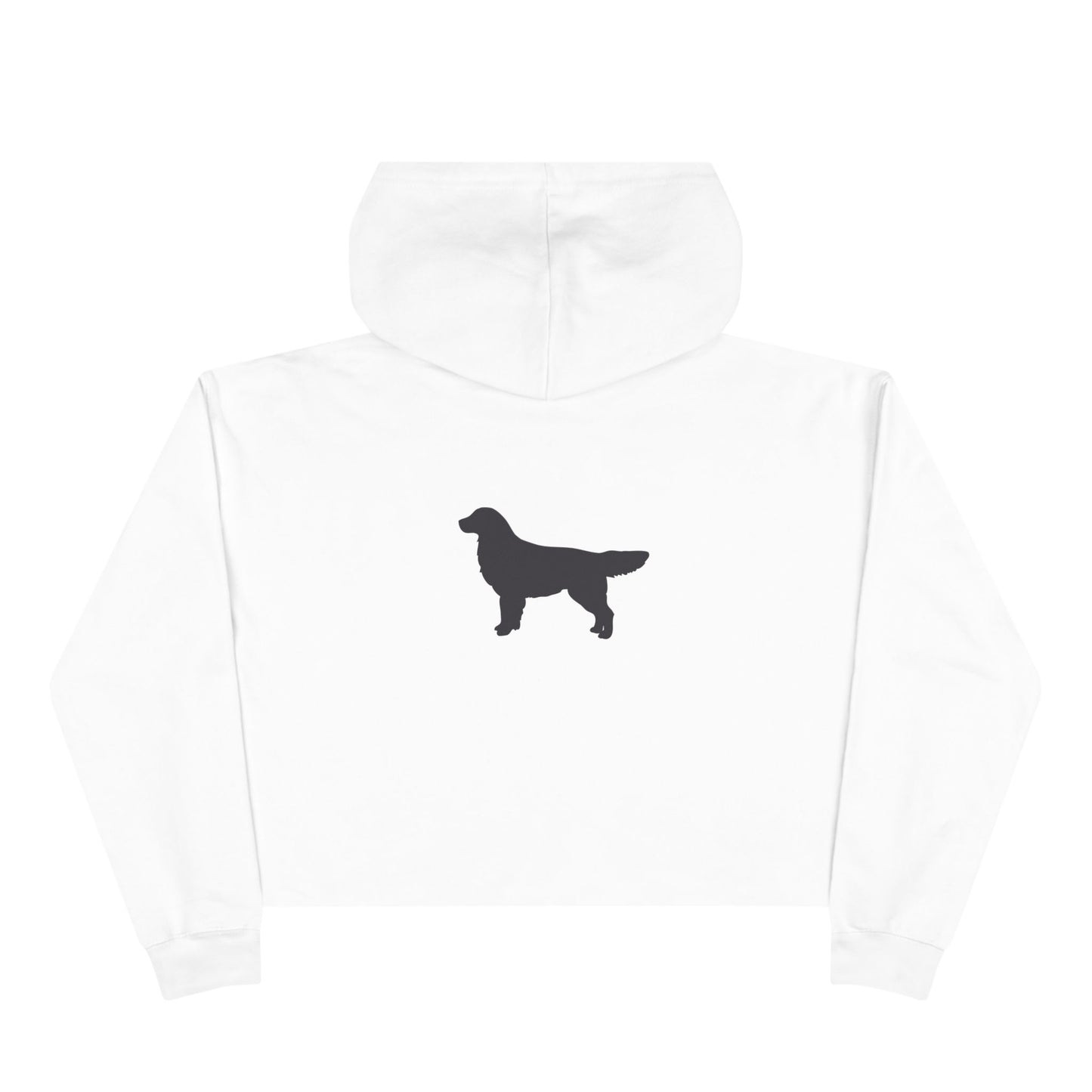 Golden Silhouette Women's Crop Hoodie