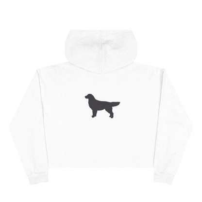 Golden Silhouette Women's Crop Hoodie