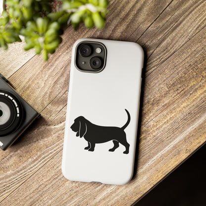 Basset Hound Silhouette iPhone Case