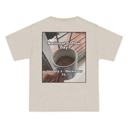 National Coffee Day Men's Short-Sleeve Crewneck Tee
