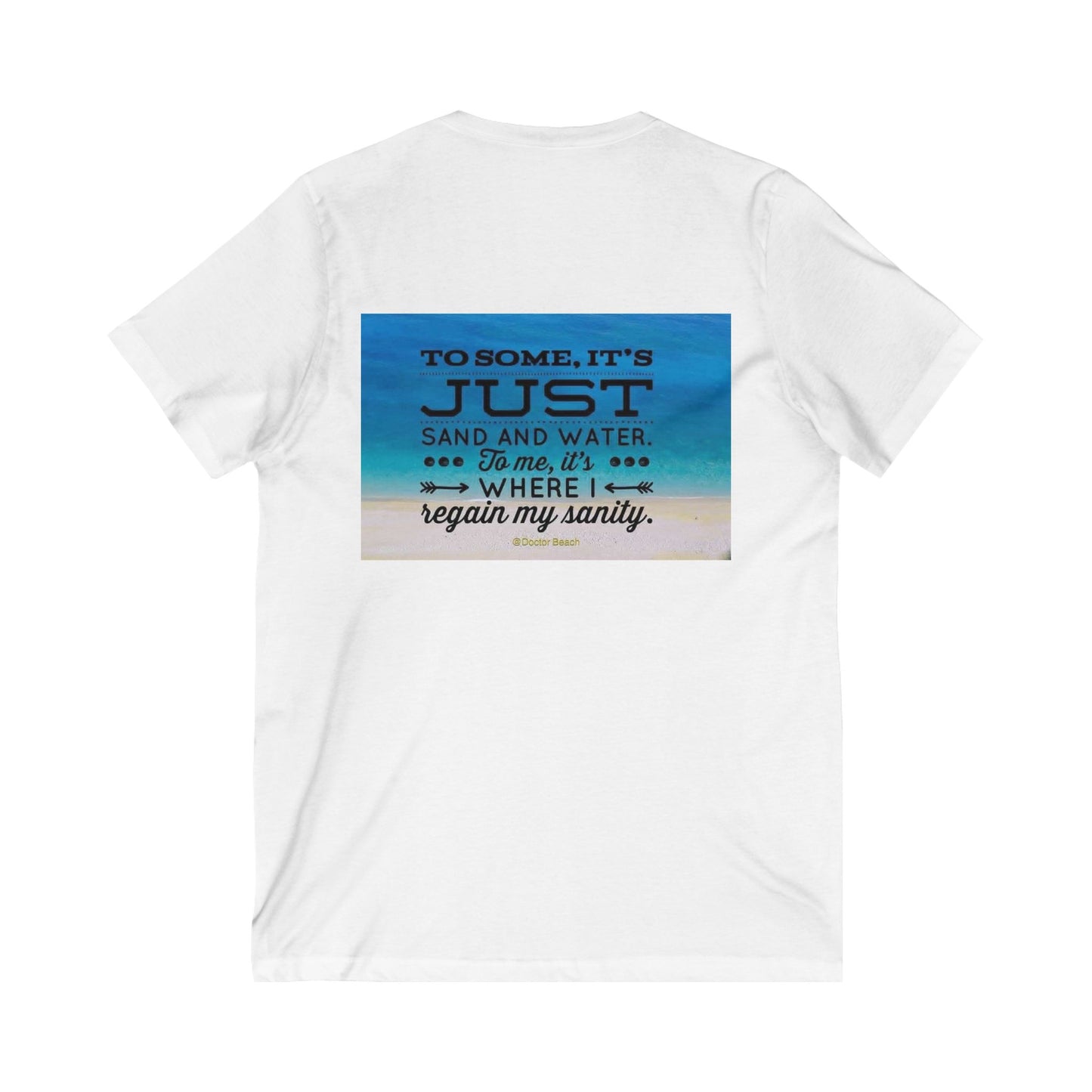 Dr. Beach Unisex Short Sleeve V-Neck Tee