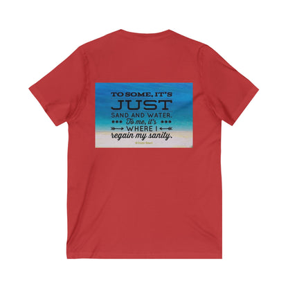 Dr. Beach Unisex Short Sleeve V-Neck Tee