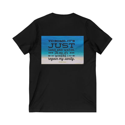 Dr. Beach Unisex Short Sleeve V-Neck Tee