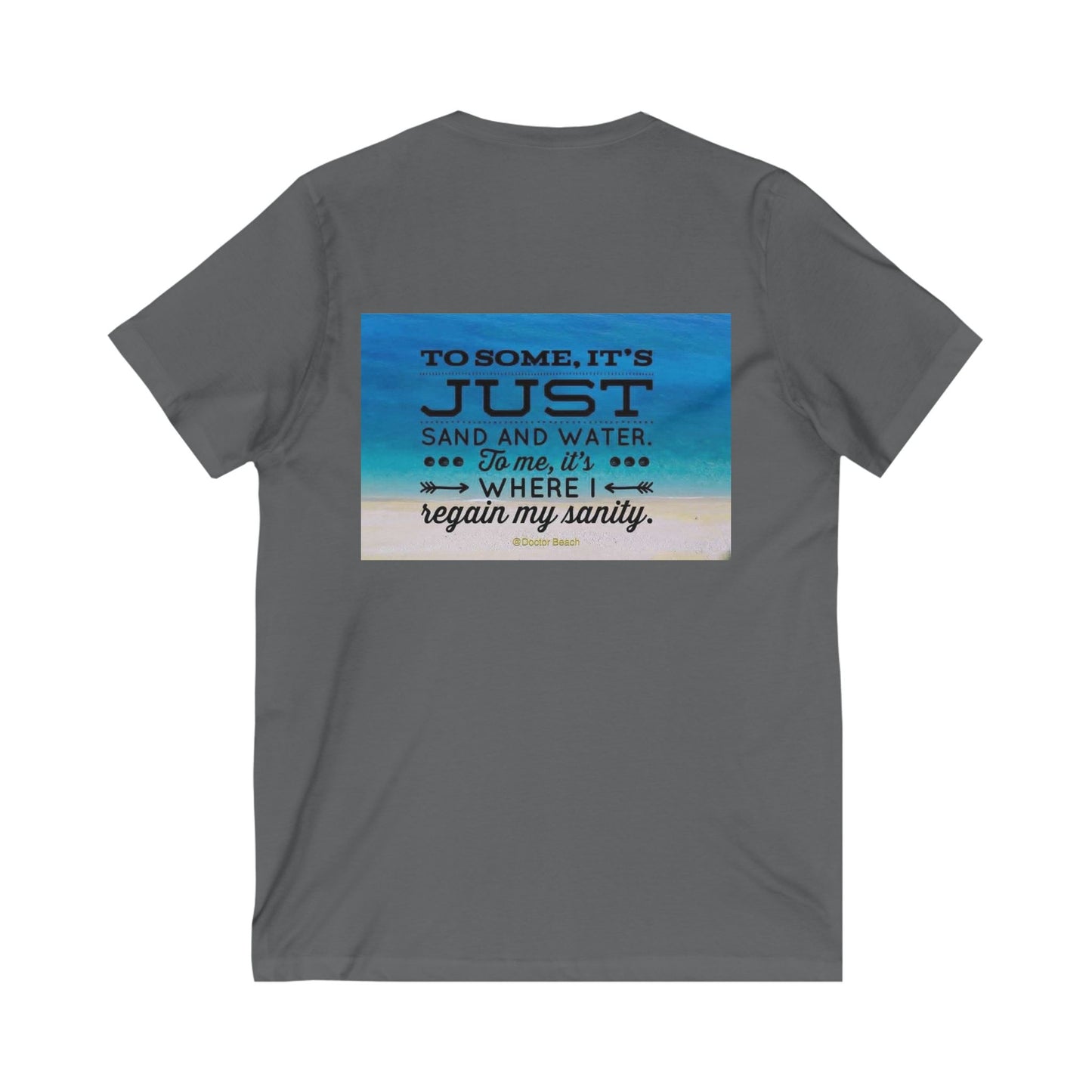 Dr. Beach Unisex Short Sleeve V-Neck Tee
