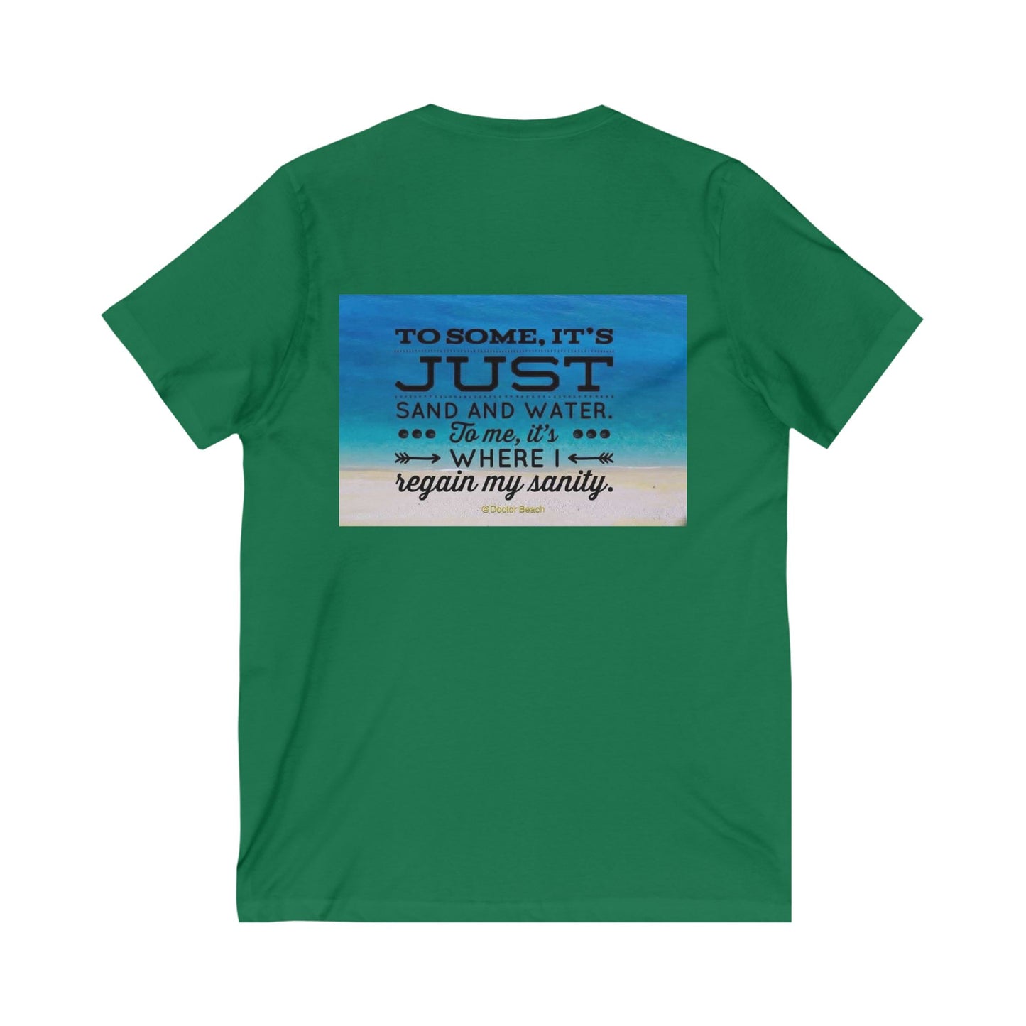 Dr. Beach Unisex Short Sleeve V-Neck Tee