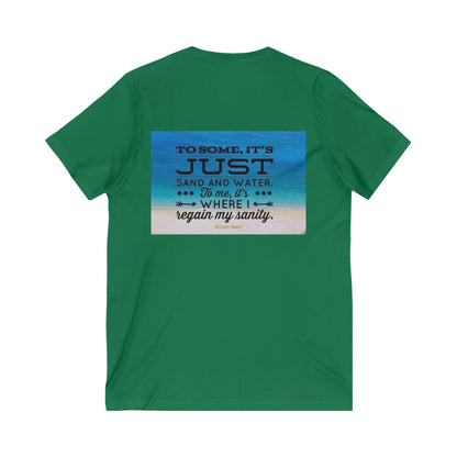 Dr. Beach Unisex Short Sleeve V-Neck Tee