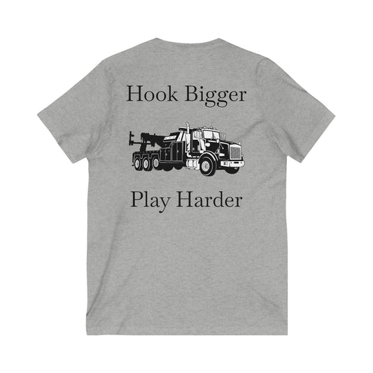 Hook Bigger Unisex Short Sleeve V-Neck Tee