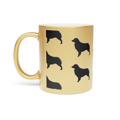 Aussie Silhouette Metallic Coffee Mug