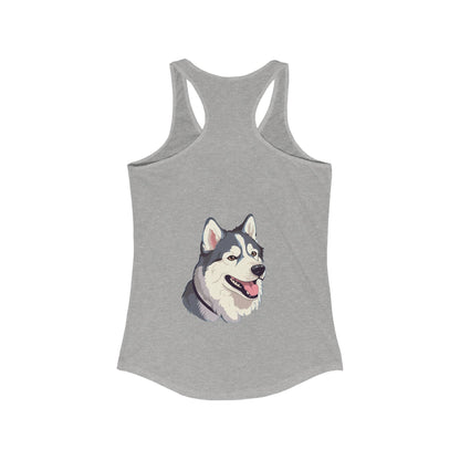 Malamute Head Women's Racerback Tank