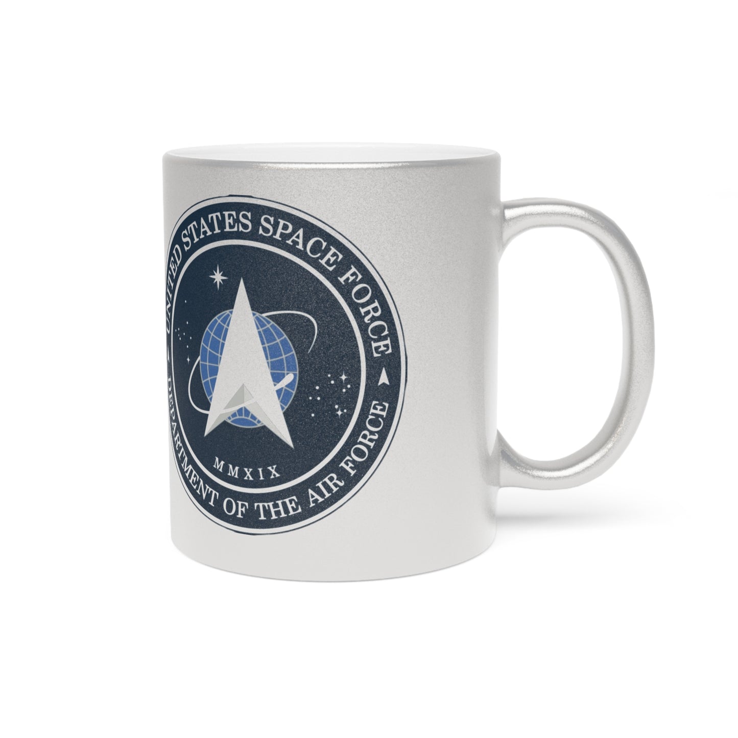 US Space Force Metallic Coffee Mug