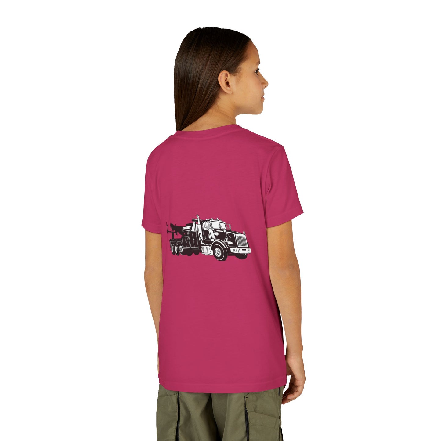 Heavy Tow Truck Youth Unisex Short Sleeve Crewneck Tee