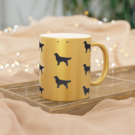 Golden Silhouette Metallic Coffee Mug