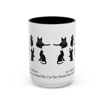 Matter Of Fact Cat 2-Tone Coffee Mug