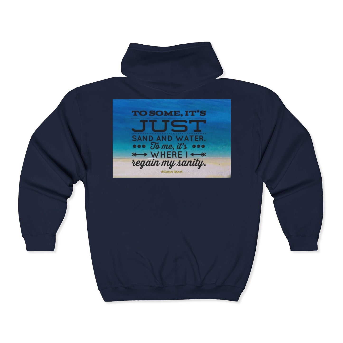 Dr. Beach Unisex Full Zip Hoodie