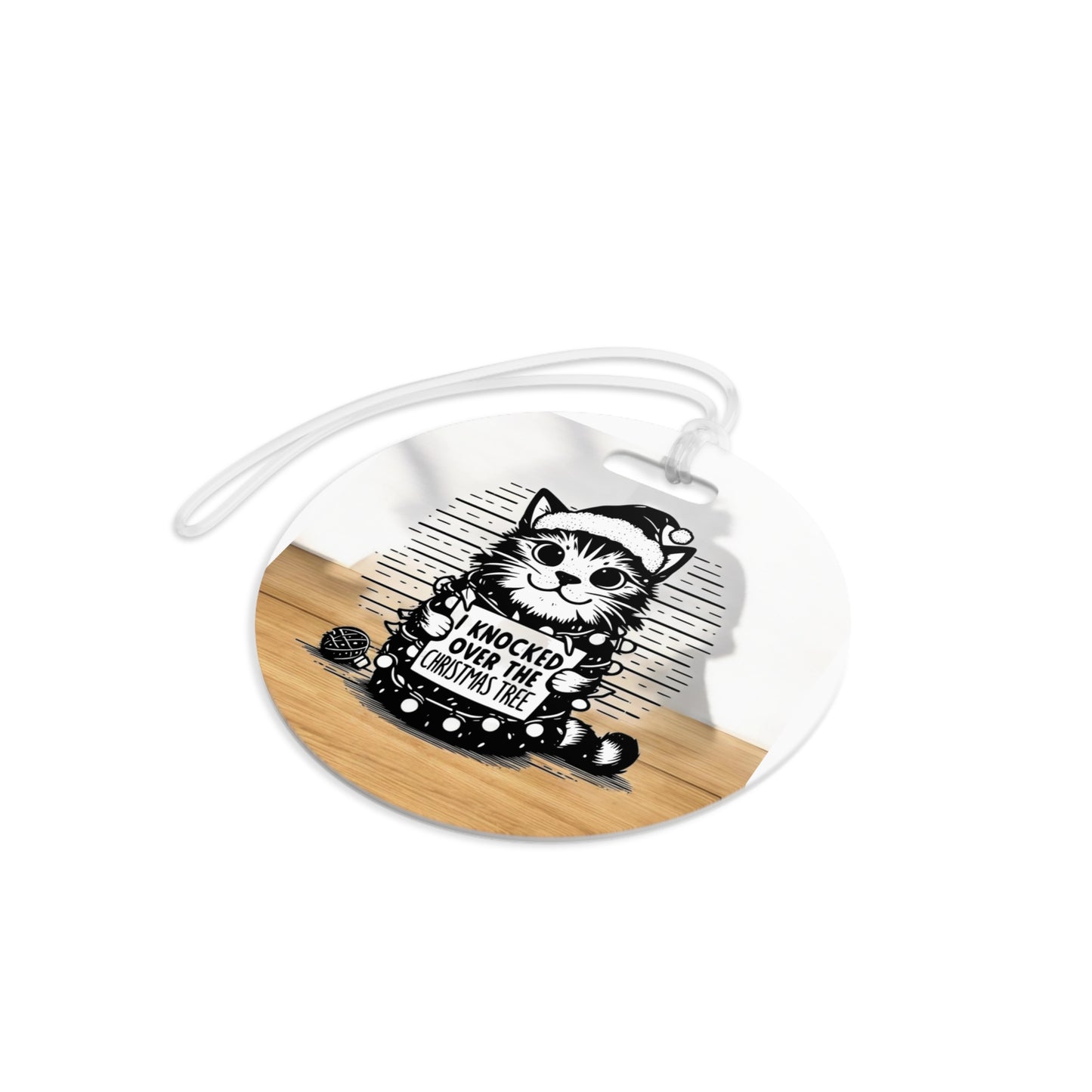 Naughty Cat Luggage Tag
