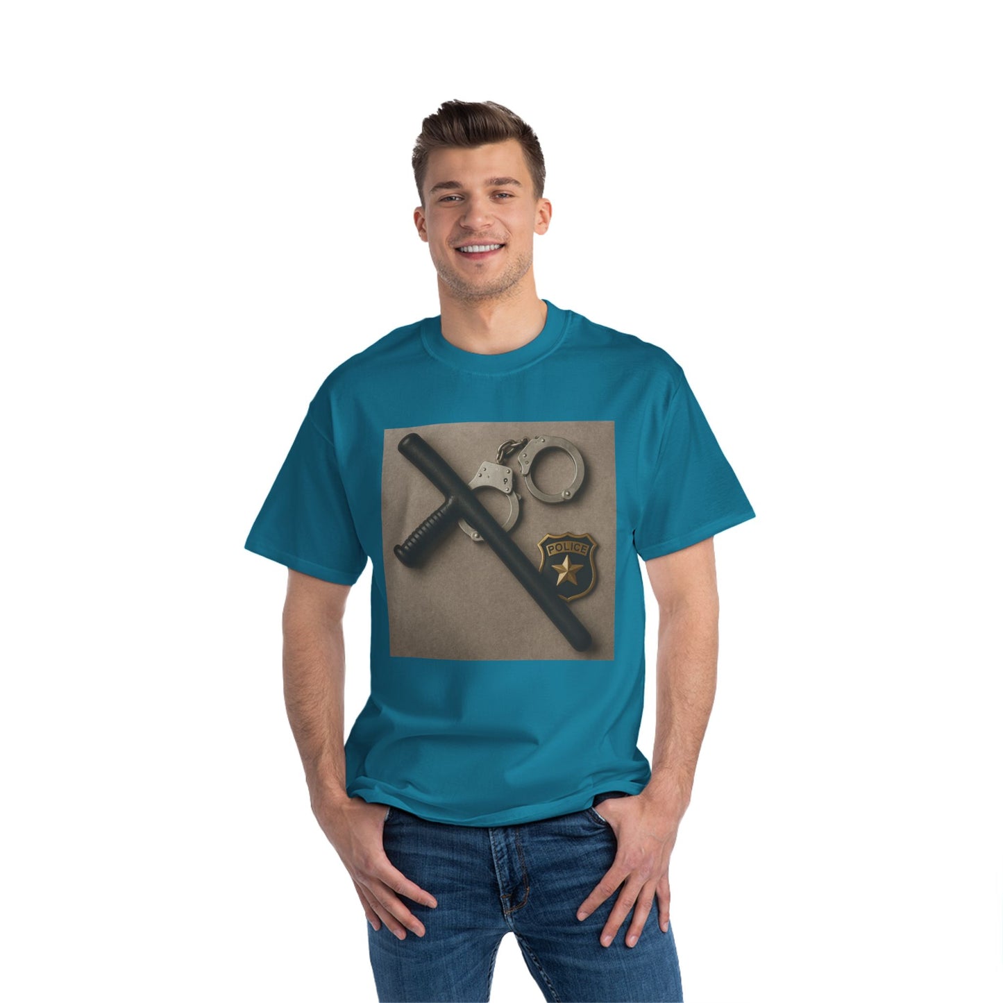 Law Enforcement Appreciation Men's Short-Sleeve Crewneck Tee